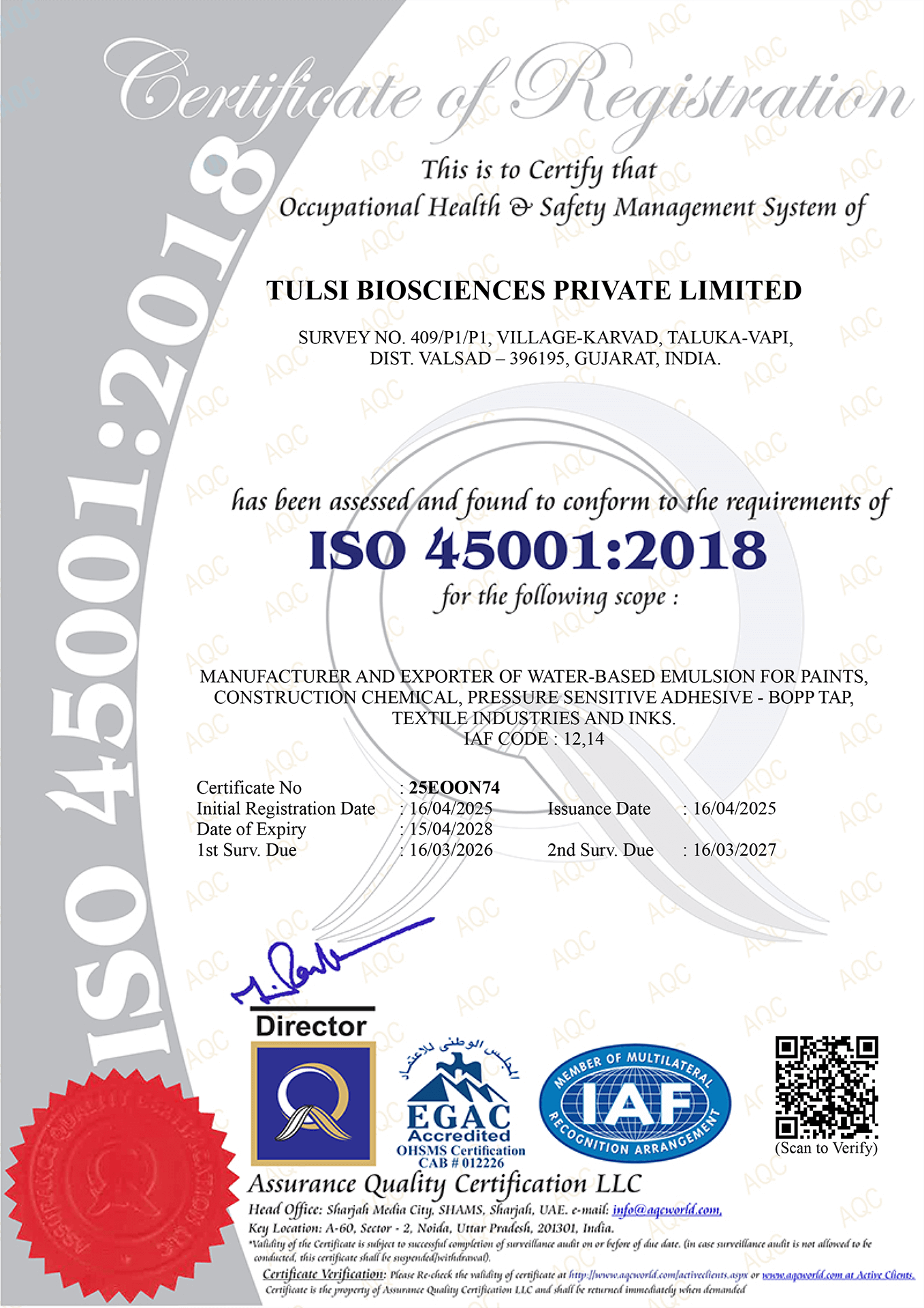 certificate-of-occupational-health-and-safety-management-system
